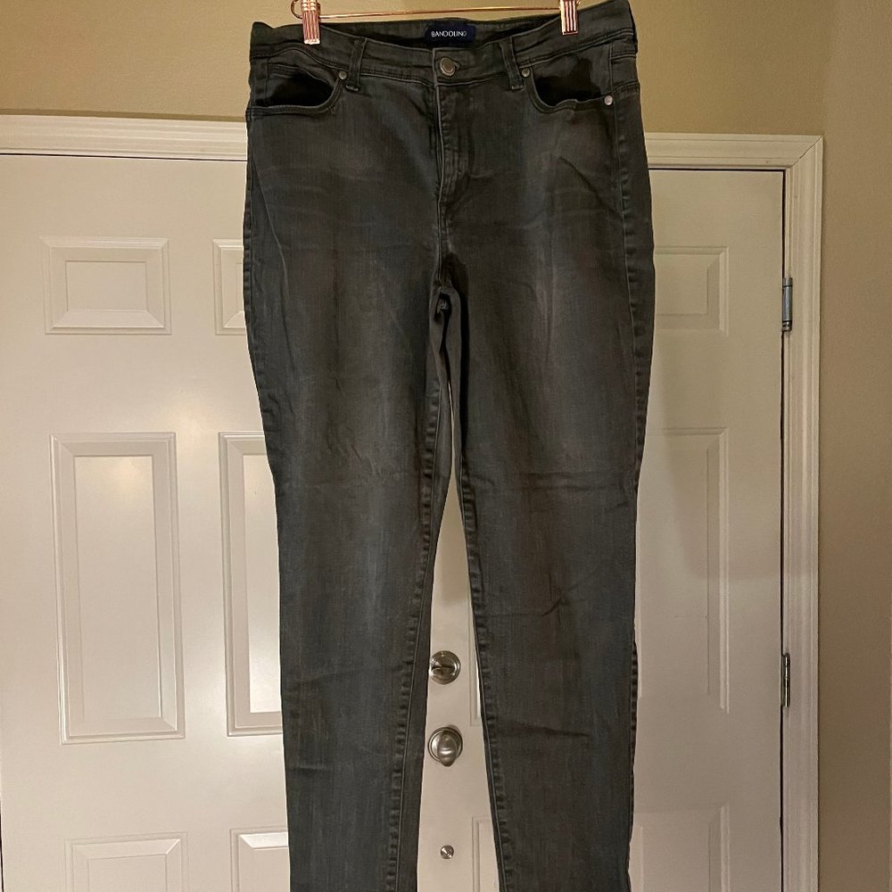 Bandolino Mid-Rise Ankle Skinny Jeans, sage green